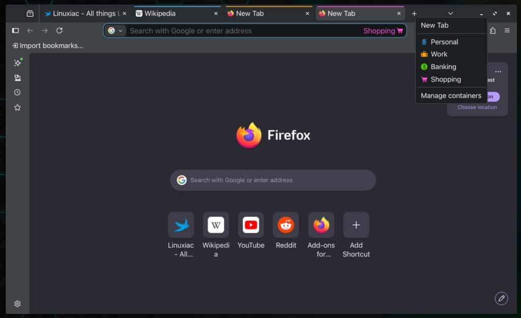 Firefox Containers