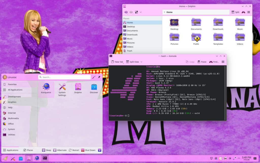 Hannah Montana Linux v26.0