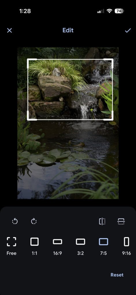 Mobile non-destructive editing