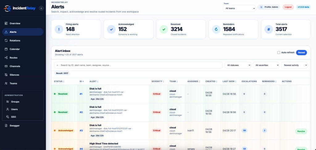 Open-Source On-Call Management Platform