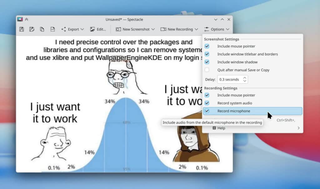 Spectacle now gives users an option to record audio during screen recordings.