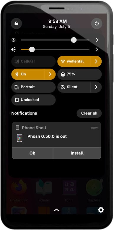 Phosh 0.56 GNOME-Based Mobile Shell
