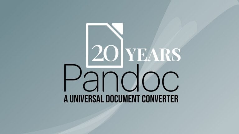 Pandoc Celebrates 20 Years as the Universal Document Converter