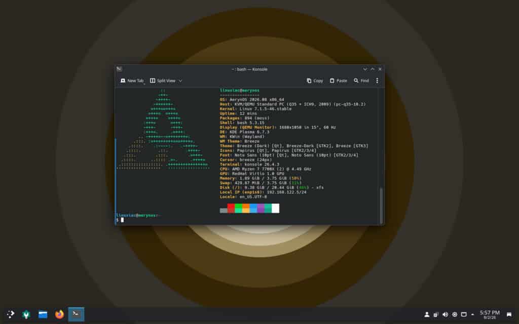 AerynOS 2026.08