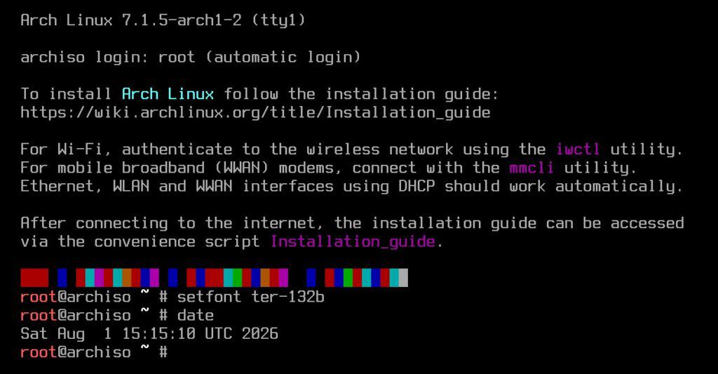 Arch Linux 2026.08.01 ISO