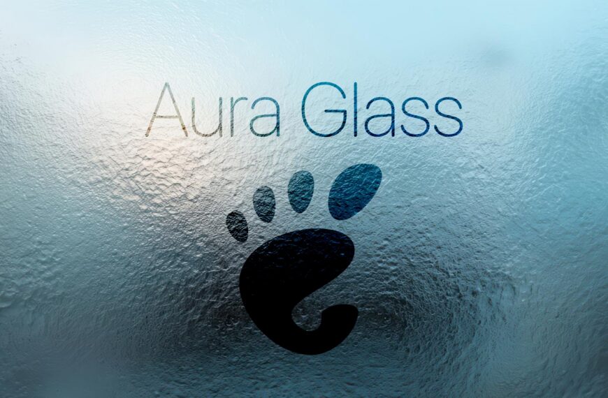 Aura Glass Gives the GNOME Desktop a Complete Frosted-Glass Makeover