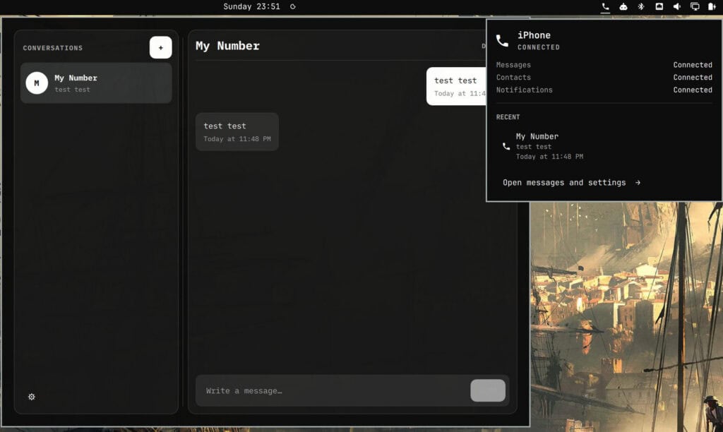 BlueFerry offers iMessage and SMS support on Linux without a Mac relay.