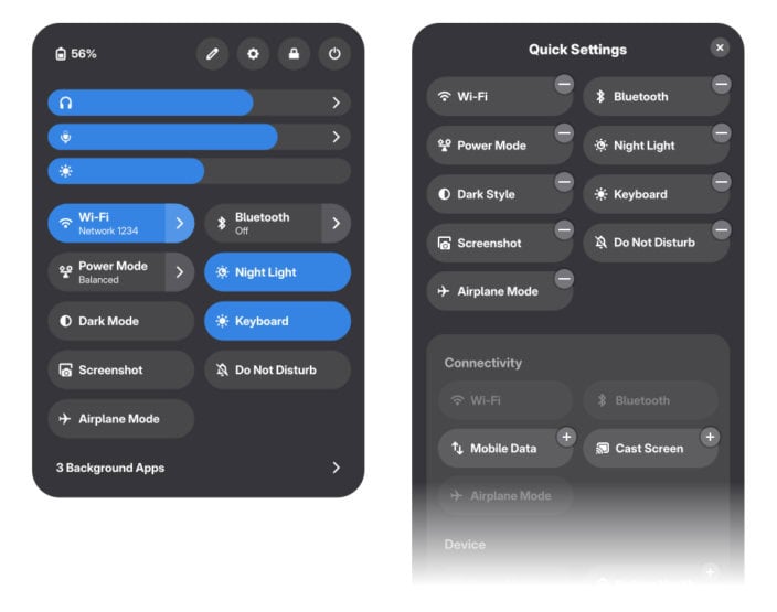 Editable Quick Settings