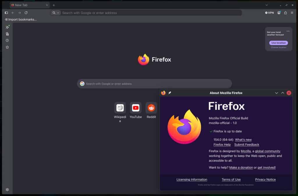 Mozilla Firefox 154