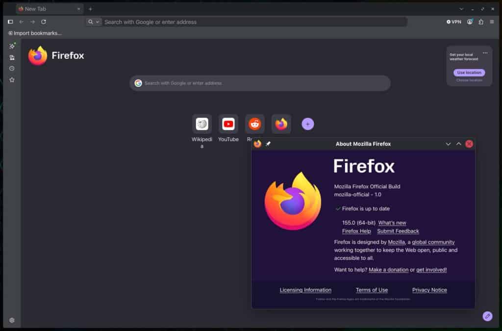Mozilla Firefox 154