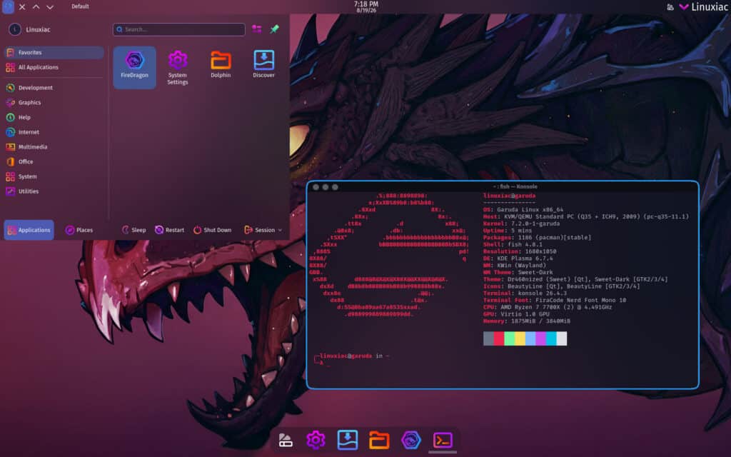 Garuda Linux Dr460nized Edition