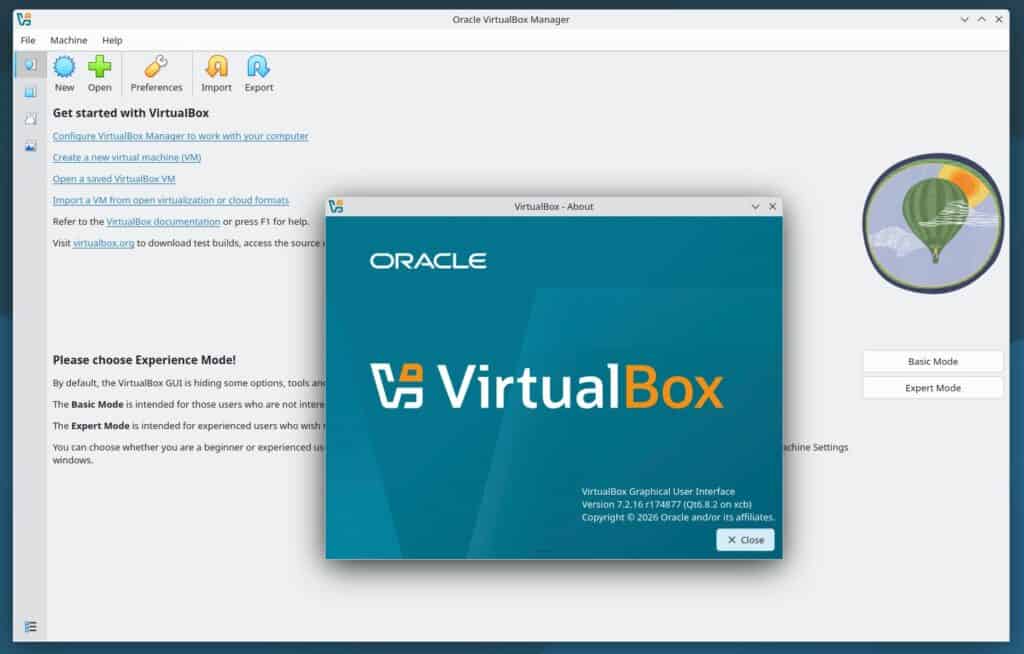 VirtualBox 7.2.16