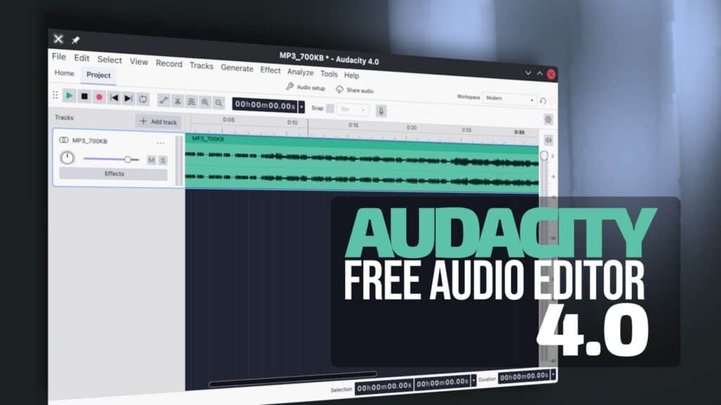 Audacity 4.0 Audio Editor Released with Redesigned Qt Interface, New Editing Model