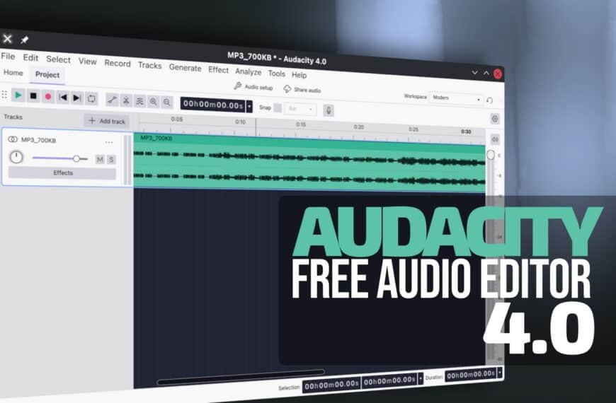 Audacity 4.0 Audio Editor Released with Redesigned Qt Interface, New Editing Model