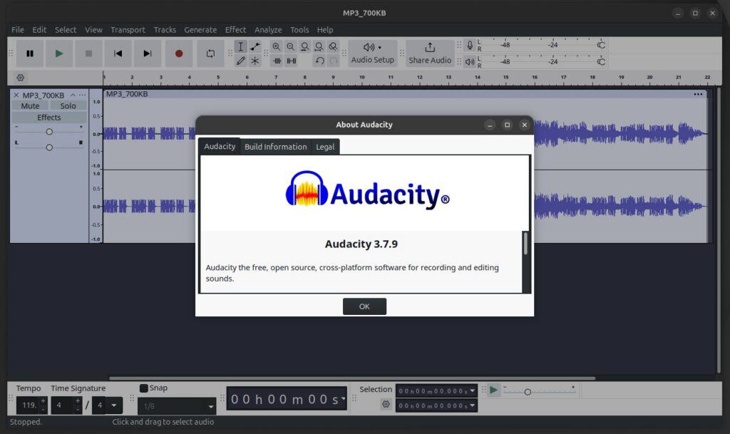 Audacity 3.7.9 Open-Source Audio Editor