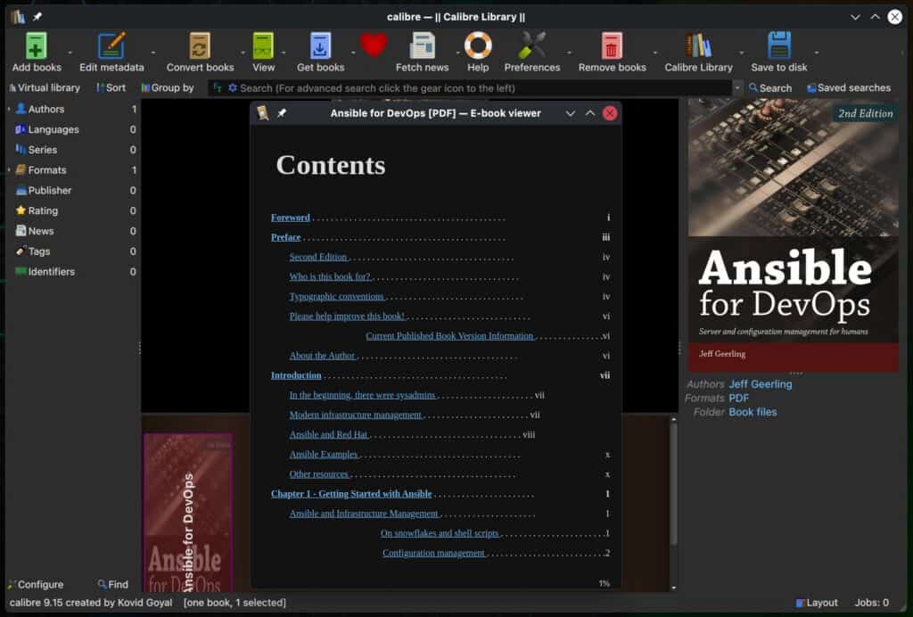 Calibre 9.15 E-Book Manager