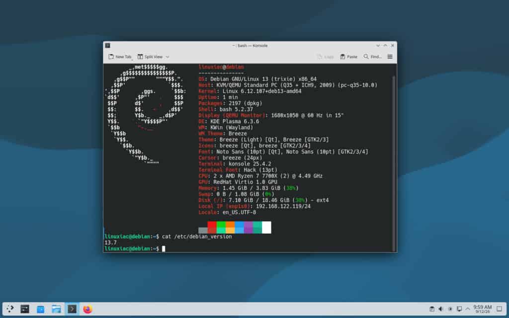 Debian 13.7 Trixie