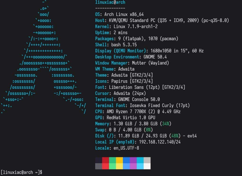 Fastfetch 2.68.1 System Information Tool