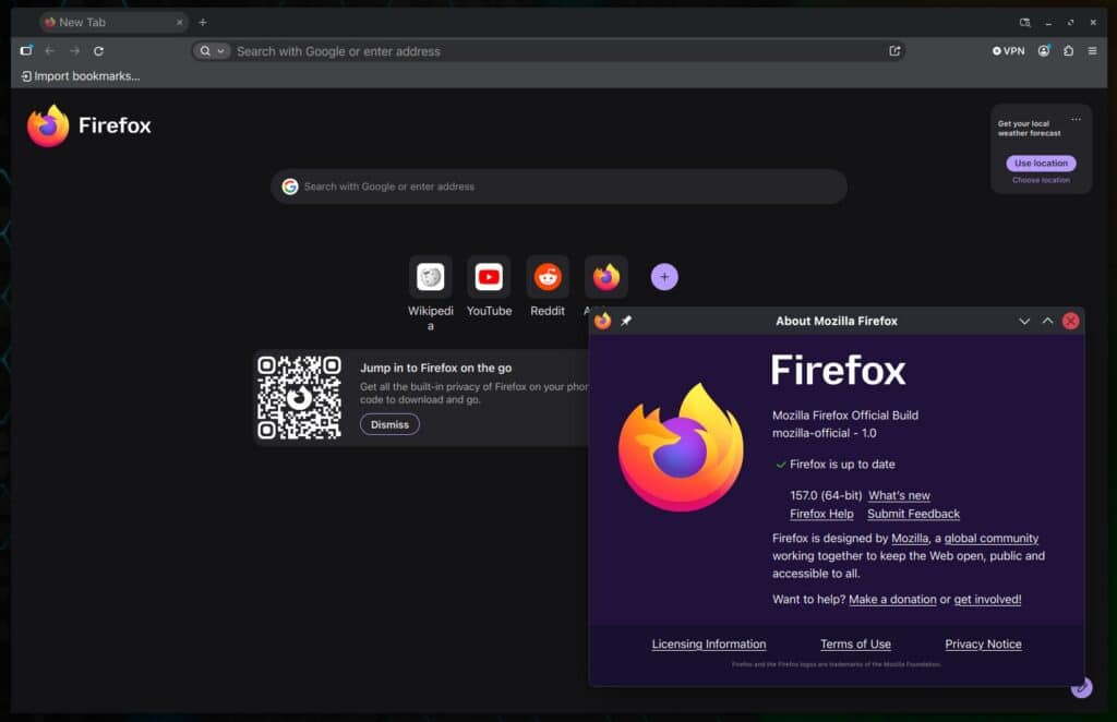 Mozilla Firefox 157