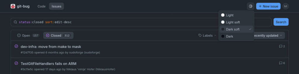 git-bug new web UI