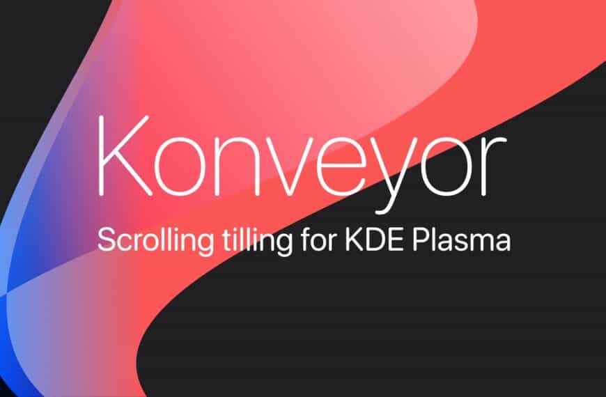 Konveyor Brings Niri-Like Scrolling Tiling to KDE Plasma