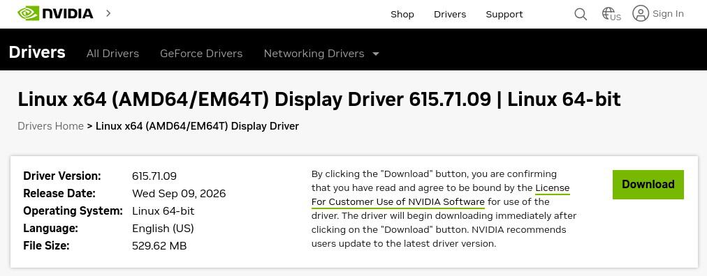 NVIDIA Linux display driver 615.71 is now available for download.