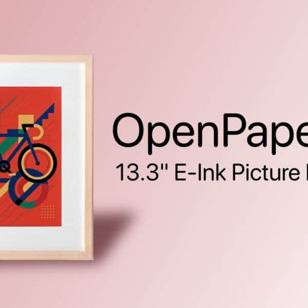 OpenPaper L Launches as a 13.3-Inch Open-Source Color E-Ink Frame