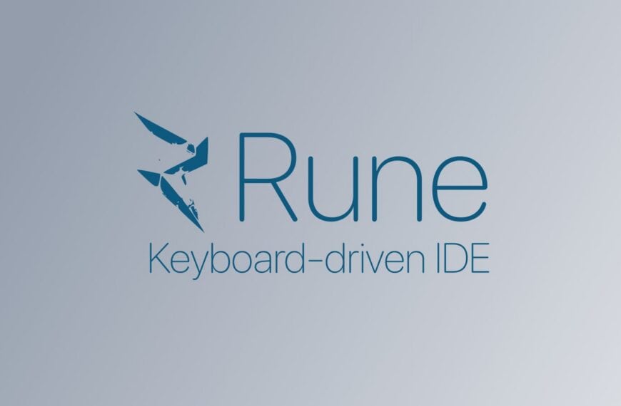 Rune Keyboard-Driven IDE Is Now Open Source Under GPLv3
