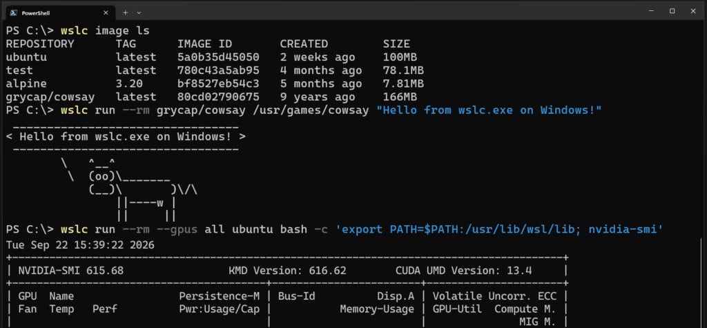 WSL контейнери тепер доступні на Windows.