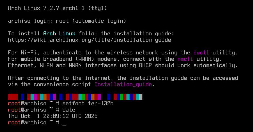 Arch Linux October 2026 ISO