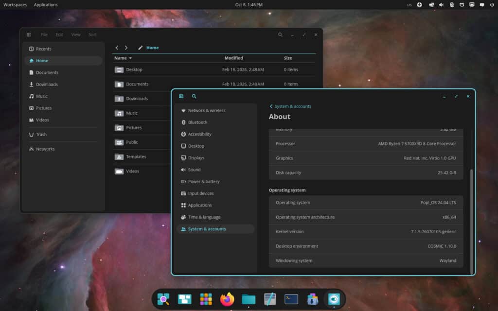 COSMIC Desktop 1.10