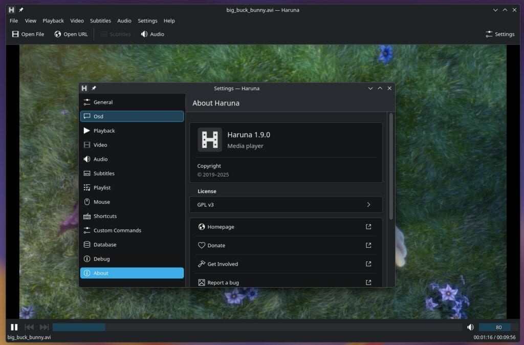 Haruna 1.9 Media Player