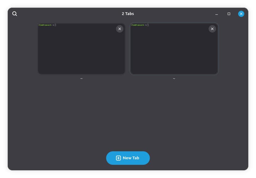 Velocitty is a new terminal application offering a tab overview.