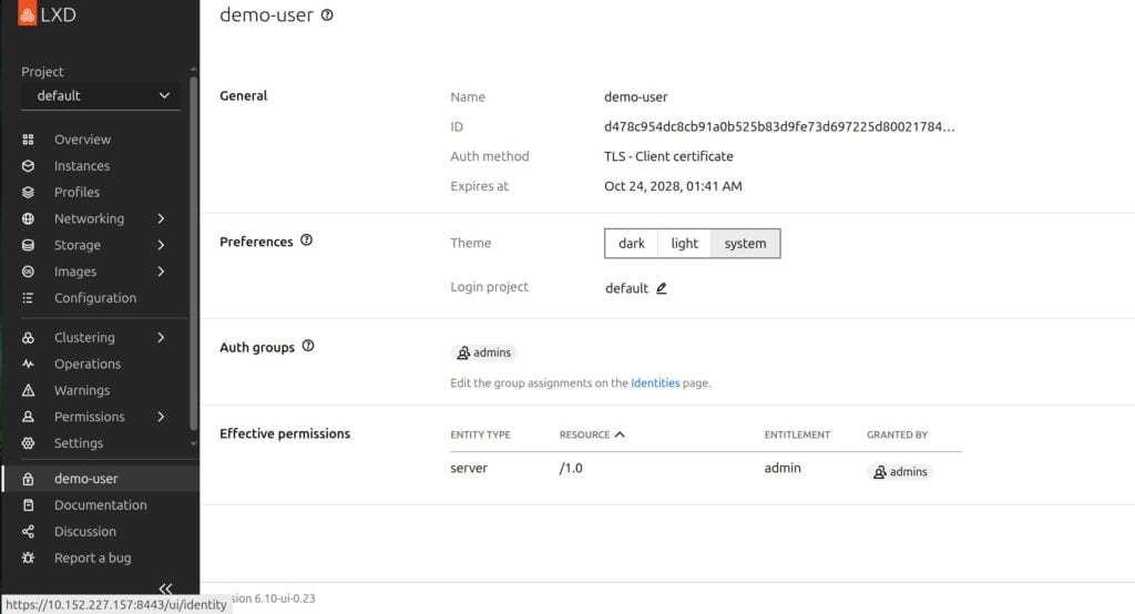 New UI dashboard