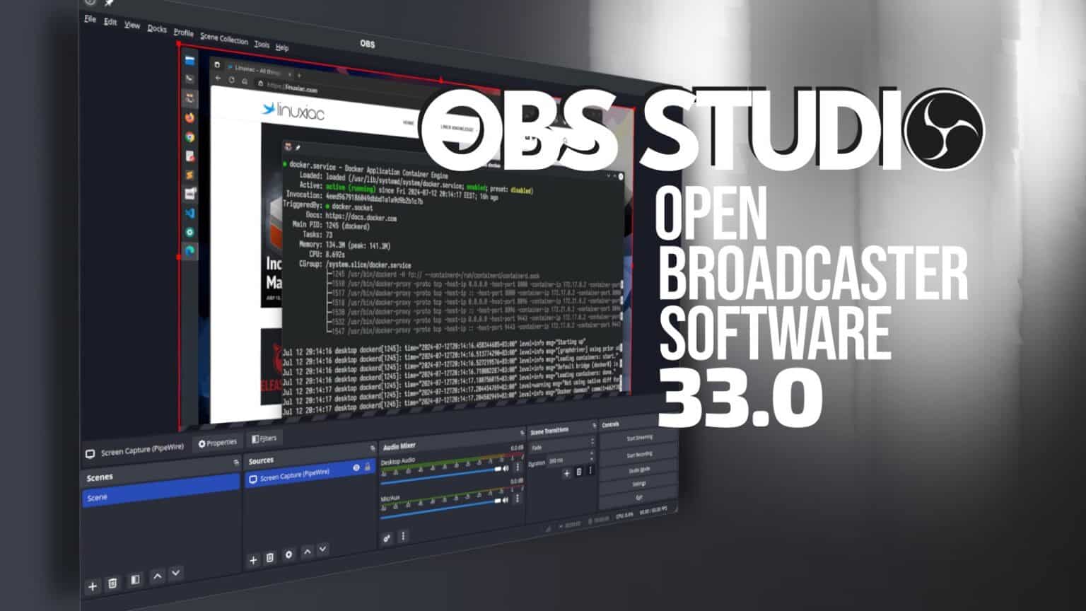 OBS Studio 33.0 Released with Updated Browser Engine, Plugin Changes