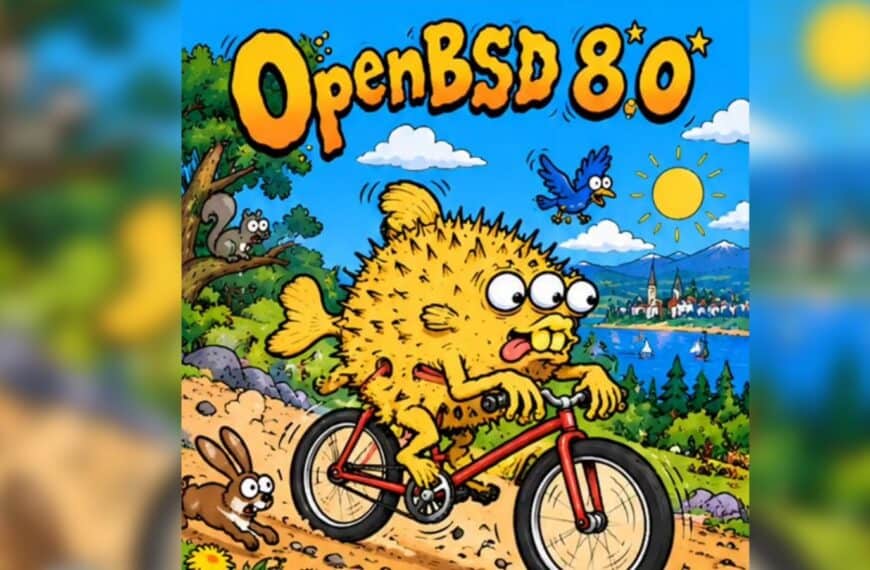 OpenBSD 8.0 is out with support for 64-vCPU virtual machines, Intel Arc graphics, ARM64 hibernation, and updated DRM drivers.