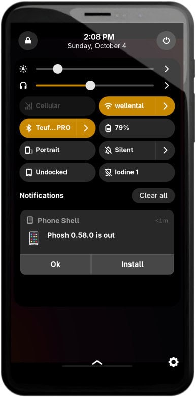 Phosh 0.58 GNOME-Based Mobile Shell