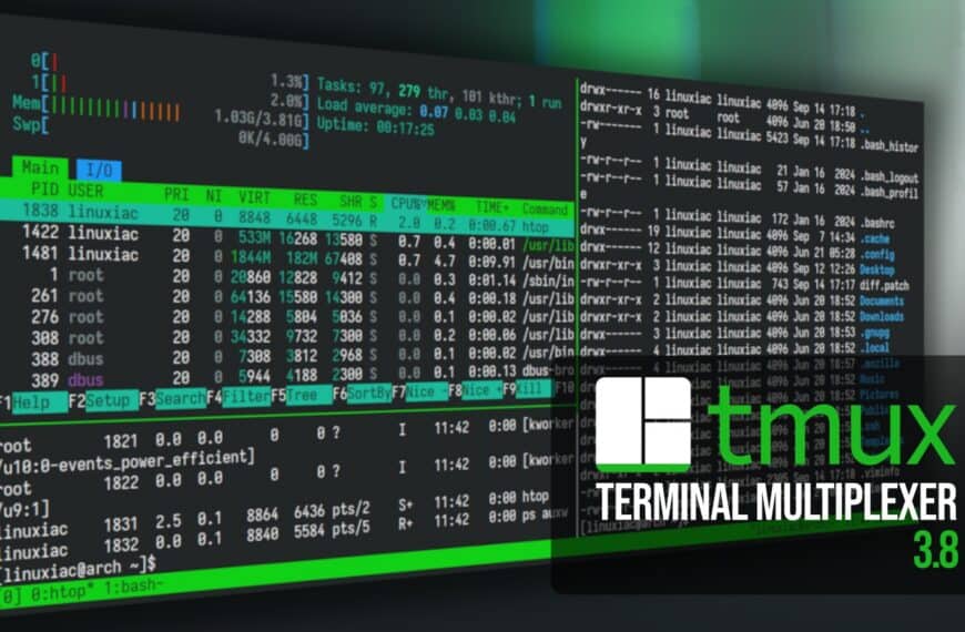 Tmux 3.8 Terminal Multiplexer Brings Floating Pane Improvements, Built-In Themes