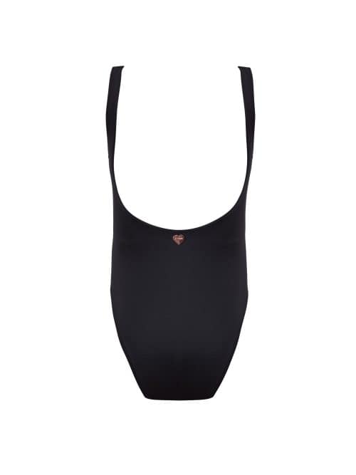 Alternative view of Amora Black Kids Swimsuit With Gold Embroidery Details