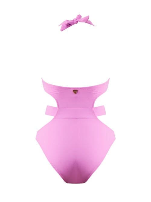 Alternative view of Caroline Pink Kids Swimsuit With Seashell Accessory