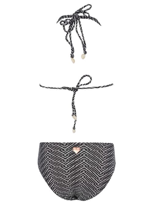 Alternative view of Mona Zebra Pattern Kids Bikini With Ruffle Details
