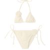 Rosalia Black Kids Bikini With Handmade Macrome White Rose