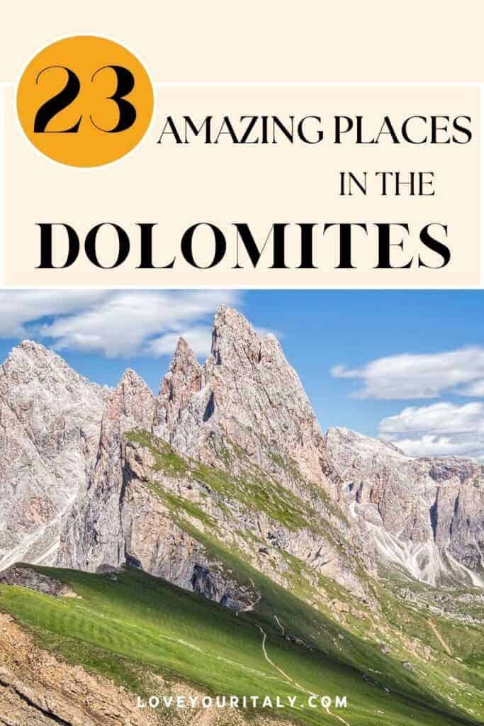Places to visit in the Dolomites | Are you looking for the most beautiful places in the Dolomites? Here are 23 best ones. | dolomites where to go | dolomites best places
