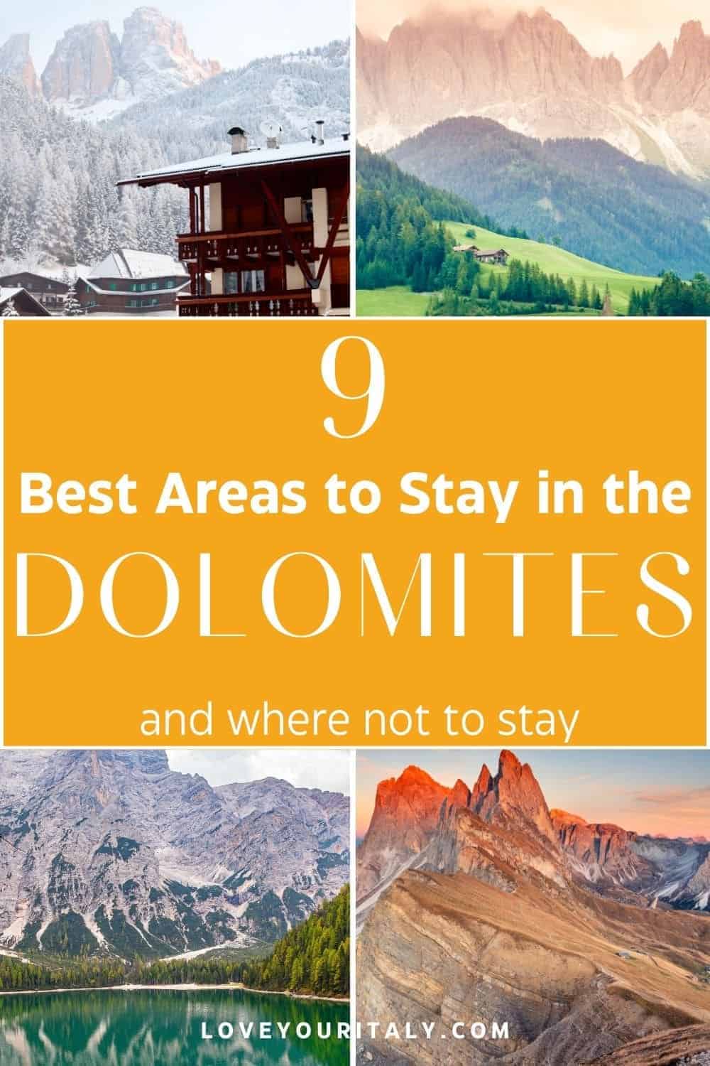 Where to stay in the Dolomites | Looking for the best area in the Dolomites for summer? Or for hiking? Or maybe for skiing or where to stay with kids? I've got you covered! | Dolomites Italy where to stay | best areas in the Dolomites | Dolomites hotels