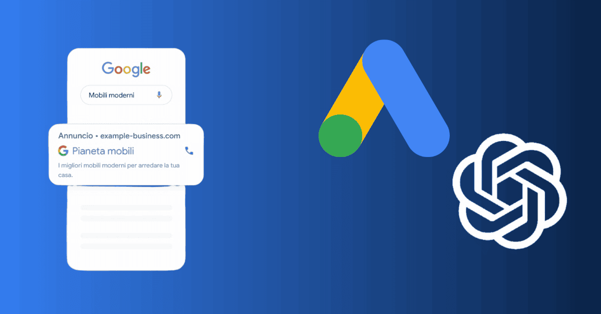 scrivere annunci google ads con intelligenza artificiale e chatgpt