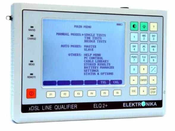Elektronika ELQ2+ xDSL Line Qualifier Handgerät