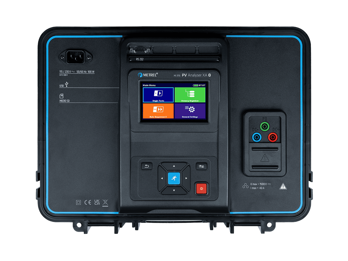 Metrel MI 3116 PV Analyser XA - High-End-PV-Prüfgerät für bifaziale Module