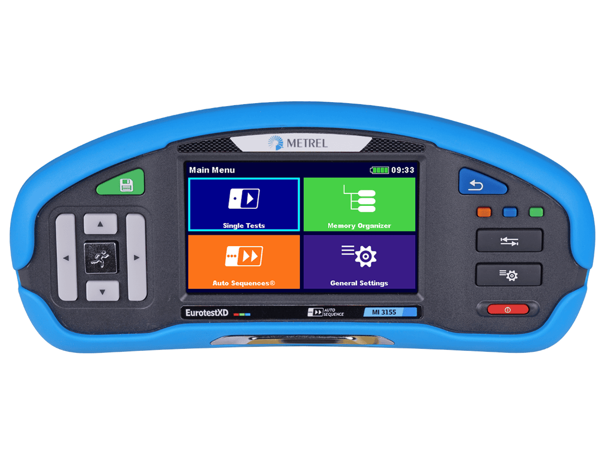 Metrel MI 3155 EurotestXD — Flaggschiff-Multifunktionsprüfgerät mit Farb-Touchscreen