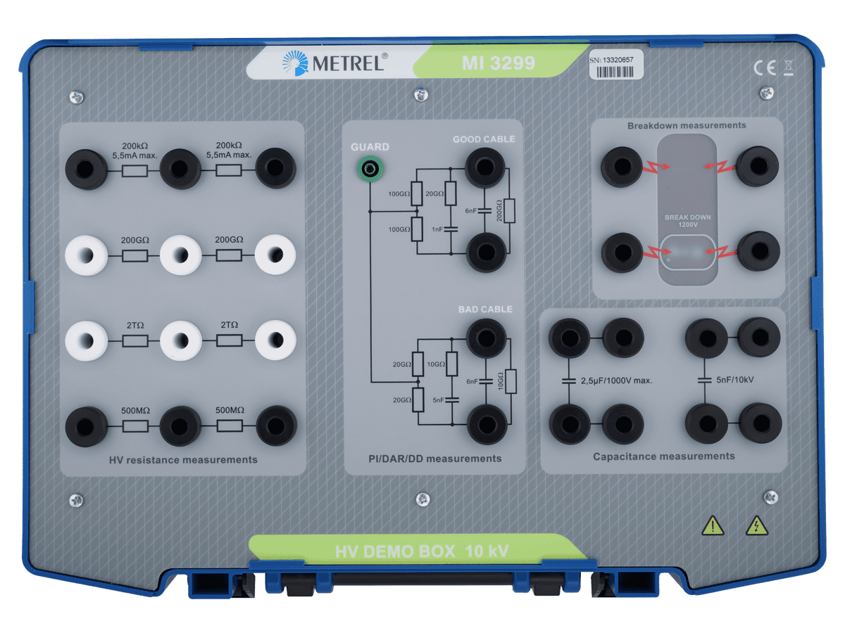 Metrel MI 3299 HV Demonstration Box 10 kV — LABS Schulungsmodul für Hochspannungs-Isolationsmessung