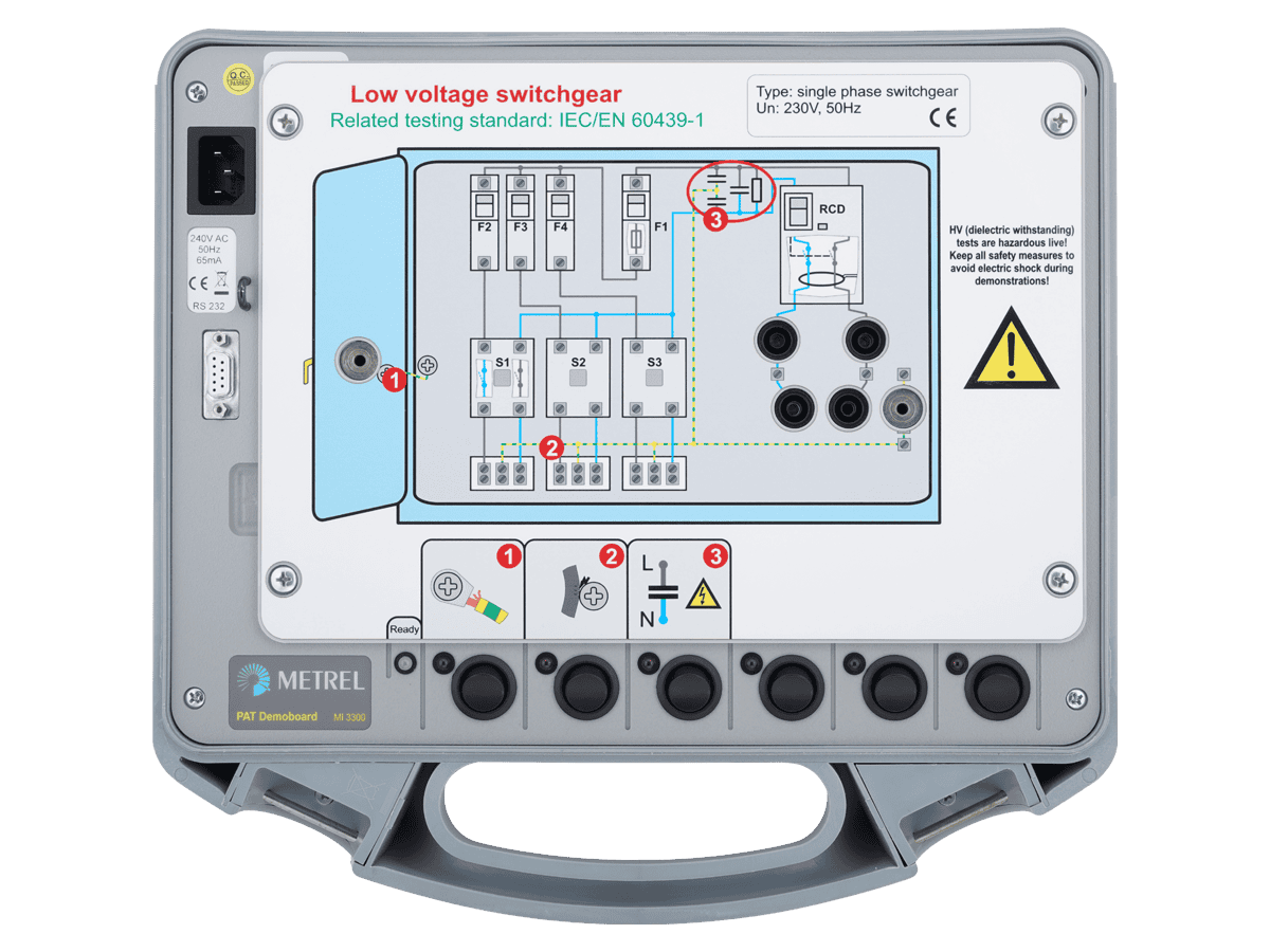 Metrel MI 3300 PAT Demoboard — Schulungs-Demo-Board für PAT-Tester